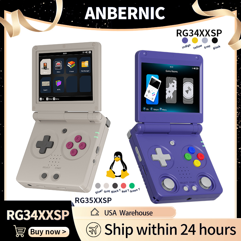 Anbernic RG34XXSP RG35XXSP Fli - огляд і ціна Gaming Console All In One