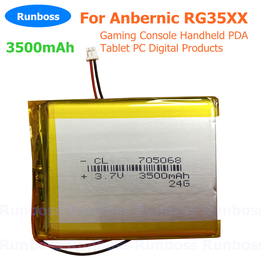 3.7V 3500mAh 705068 1.25mm Lit - огляд і ціна Gaming Console Anbernic