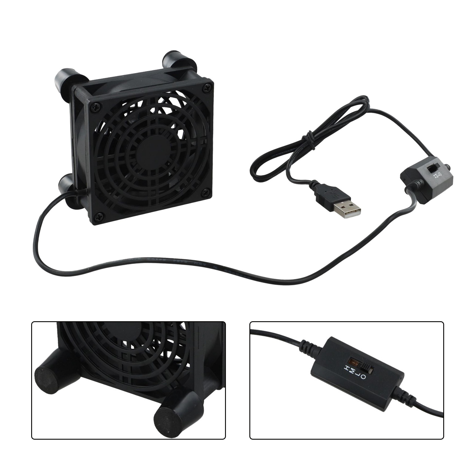 80mm 5V USB Cooling Fan Quiet  - огляд і ціна Gaming Console Cabinet