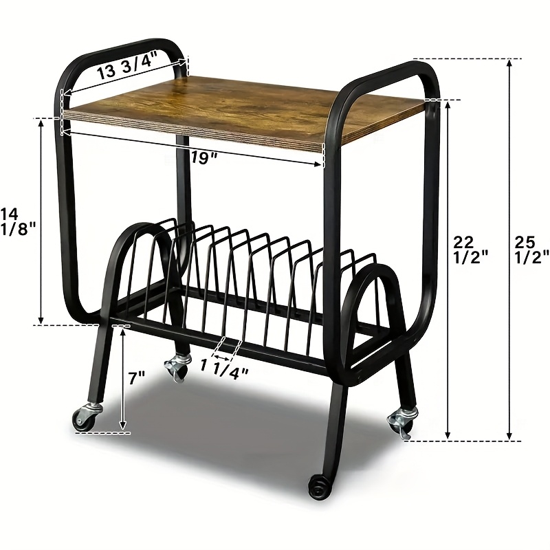 Metal Record Player Stand with - огляд і ціна Gaming Console Cabinet