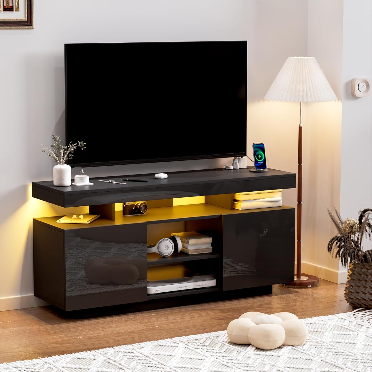 #Modern TV Stand inch with Pow - огляд і ціна Gaming Console Cabinet