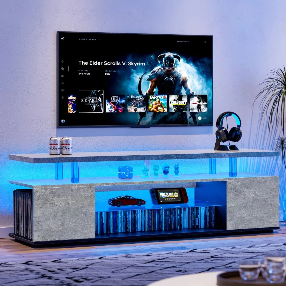 TV Stand for 70 Inch TV LED Ga - огляд і ціна Gaming Console Cabinet