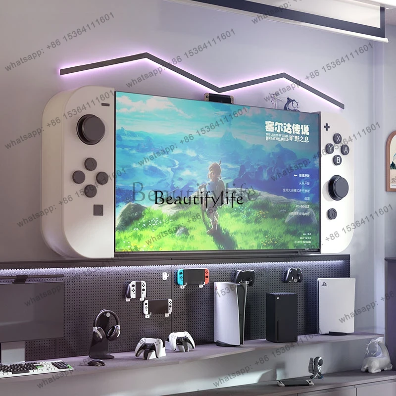 TV background wall custom e-sp - огляд і ціна Gaming Console Cabinet