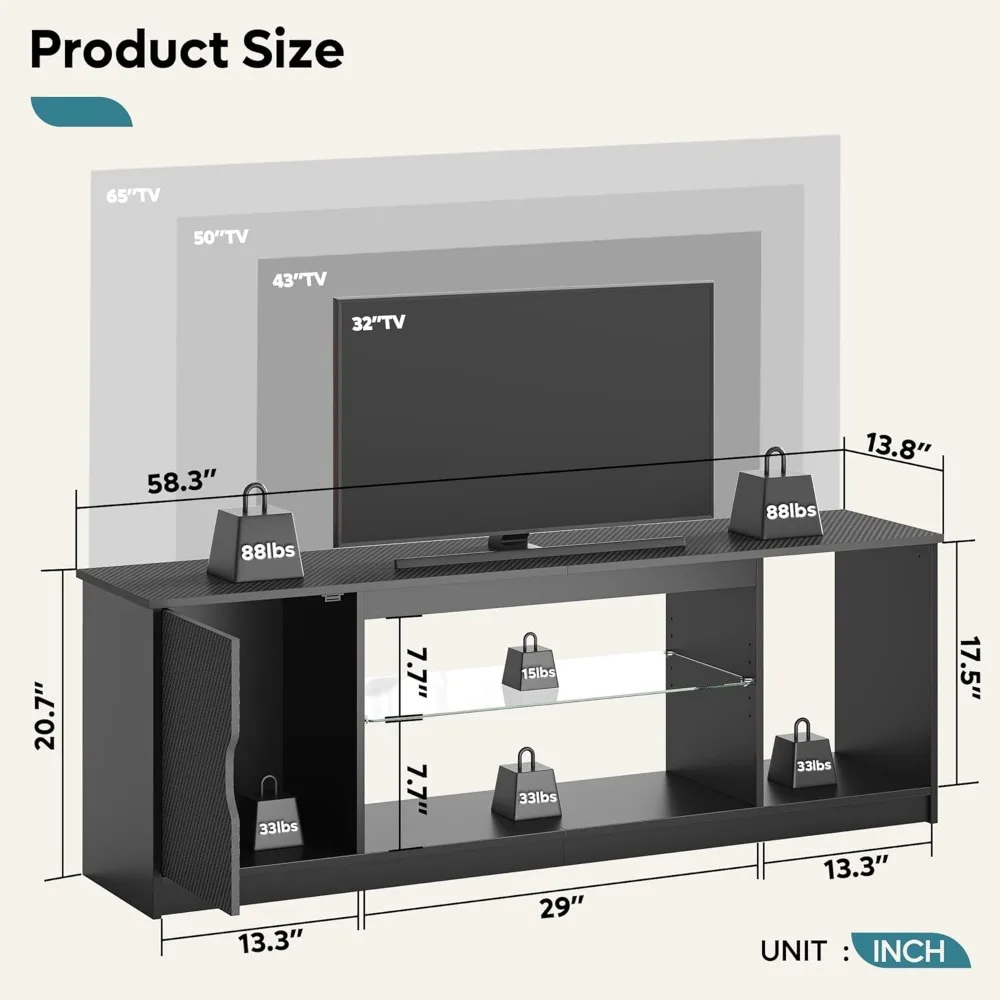 Bestier Led Entertainment Cent - огляд і ціна Gaming Console Cabinet
