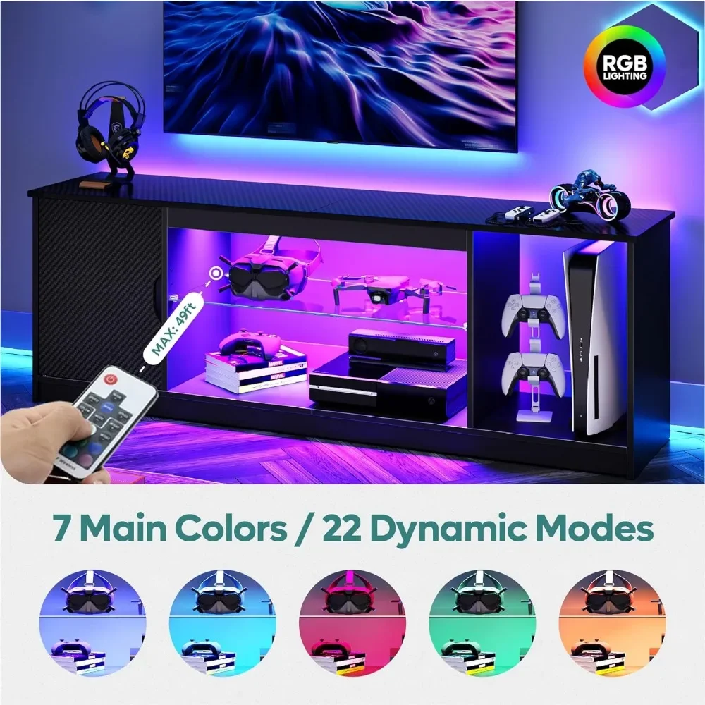 Bestier Led Entertainment Cent - огляд і ціна Gaming Console Cabinet