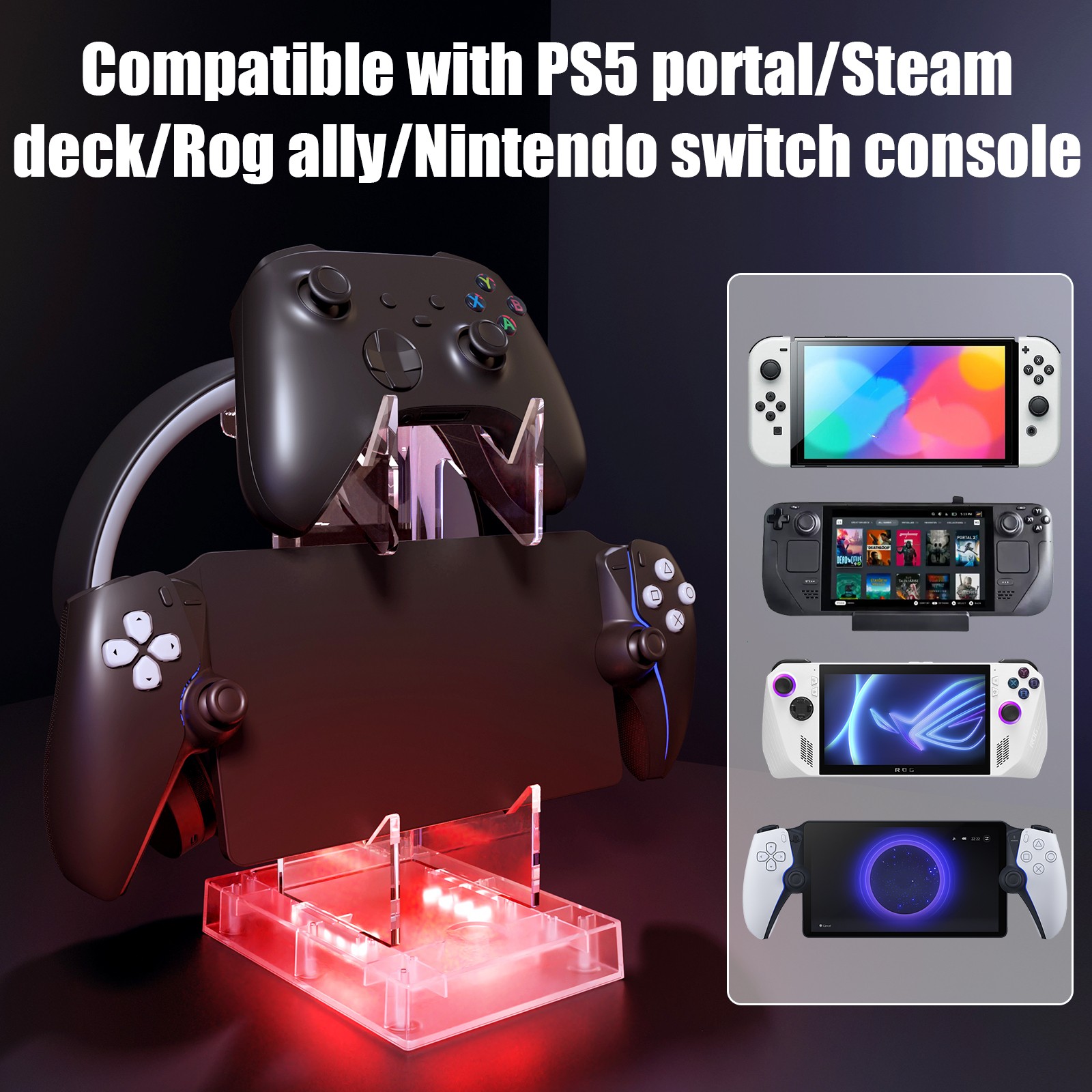RGB Stand Base Holder Bracket  - огляд і ціна Gaming Console Cabinet